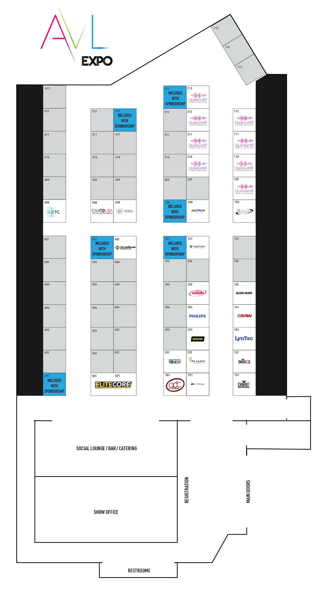 AVL Expo 2023 Map - Vendors-53123